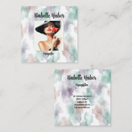 Moderne  vierkante visitekaartje