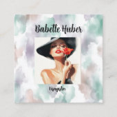 Moderne  vierkante visitekaartje (Voorkant)