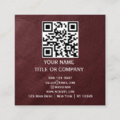 moderne vierkante visitekaartjes, QR-code Visitekaartje (Voorkant)