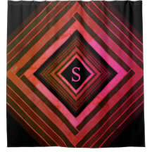 Moderne vierkanten rustieke roze geometrische mono