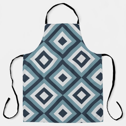 Moderne vierkanten schort (Voorkant)