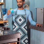 Moderne vierkanten schort