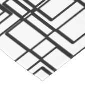 Moderne vierkantjes zwarte en witte blokken, lijnp tafelkleed (Gekanteld)