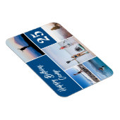 Moderne vijfjarige fotocollage, gelukkige verjaard magneet (Rechterzijde)