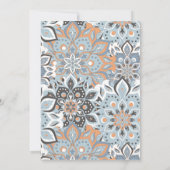 Moderne Vijftig 50e Verjaardag Elegante Bloemrijke Kaart (Achterkant)