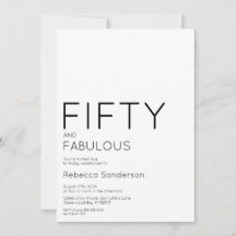 Moderne vijftig en fantastisch vet 50ste verjaarda