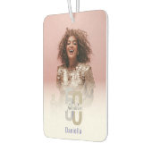 Moderne Vijftig & Fabulous 50e Verjaardag Foto Luchtverfrisser (Links)