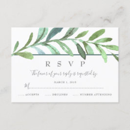 Moderne Vines Botanische Bruiloft RSVP
