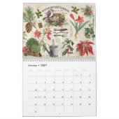 Moderne Vintage 2024 kalender (Jan 2027)