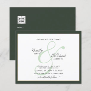 Moderne Vintage Ampersand Typografie Trouw QR cd