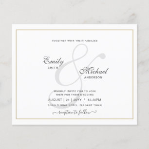 Moderne Vintage Ampersand Typografie Trouw QR cd Flyer