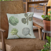 Moderne vintage artisjokenkussen plantaardig