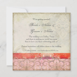 Moderne Vintage Barokkrullen, Sla de datum op Save The Date
