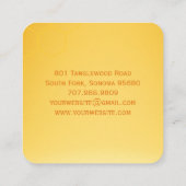 Moderne Vintage Bijenhoning Label Handmatig Gebott (Achterkant)