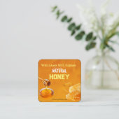 Moderne Vintage Bijenhoning Label Handmatig Gebott (Staand voorkant)