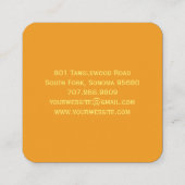 Moderne Vintage Bijenhoning Label Handmatig Gebott (Achterkant)