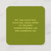 Moderne Vintage Bijenhoning Label Handmatig Gebott (Achterkant)