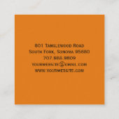 Moderne Vintage Bijenhoning Label Handmatig Gebott (Achterkant)