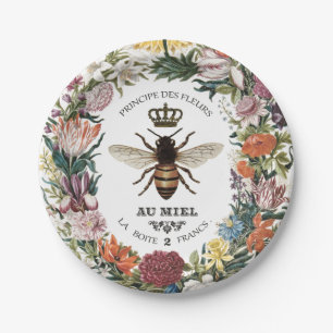 MODERNE VINTAGE BOTANISCHE KONINGE PAPIEREN BORDJE