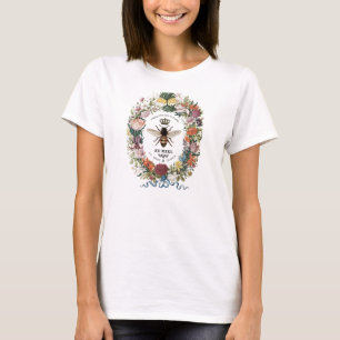 MODERNE VINTAGE BOTANISCHE KONINGE T-SHIRT
