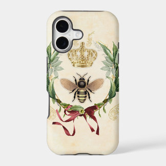 Moderne Vintage Botanische Koningin Bij