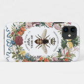 MODERNE VINTAGE BOTANISCHE KONINGINNENBIJ Case-Mate iPhone CASE (Achterkant (horizontaal))