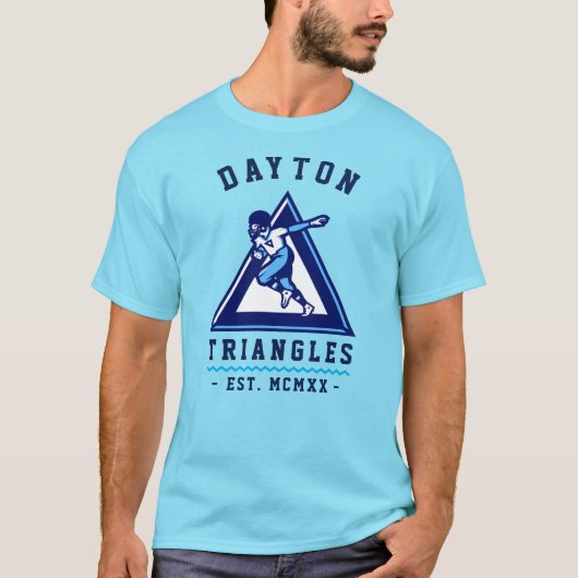 Moderne Vintage Dayton Triangles T-shirt (Voorkant)