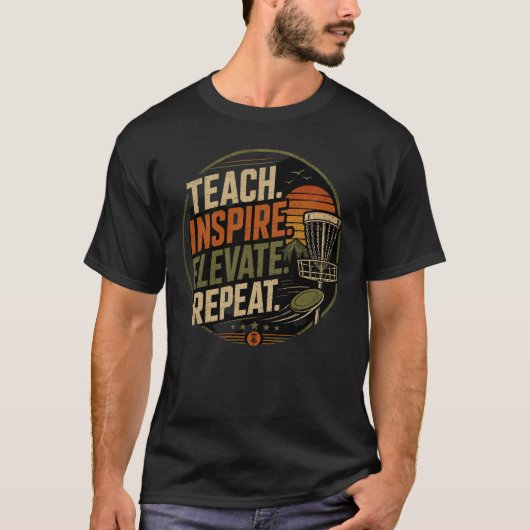 Moderne Vintage DiscGolf Coach T-shirt (Voorkant)