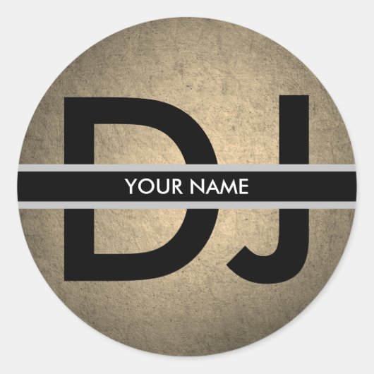 Moderne Vintage DJ Sticker (Voorkant)