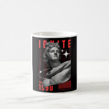 Moderne vintage esthetische tee