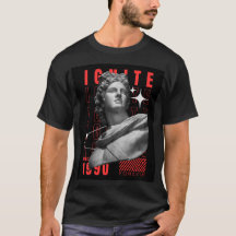 Moderne vintage esthetische tee