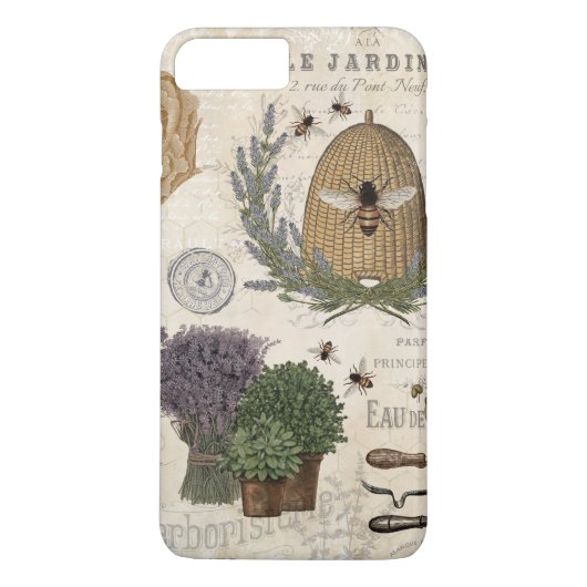 Moderne vintage Franse boerderij bij Case-Mate iPhone Case (Achterkant)