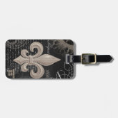 moderne vintage Franse fleur de lis Bagagelabel (Voorkant horizontaal)