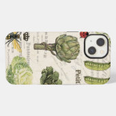 moderne vintage Franse moestuin iPhone Hoesje (Achterkant horizontaal)