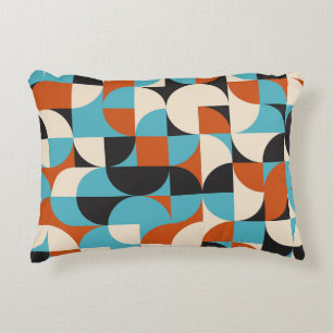 Moderne Vintage: geometrische retro vormen. Accent Kussen
