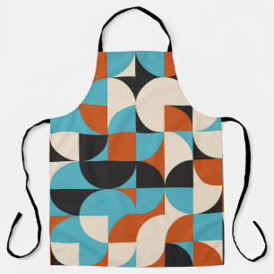 Moderne Vintage: geometrische retro vormen. Schort