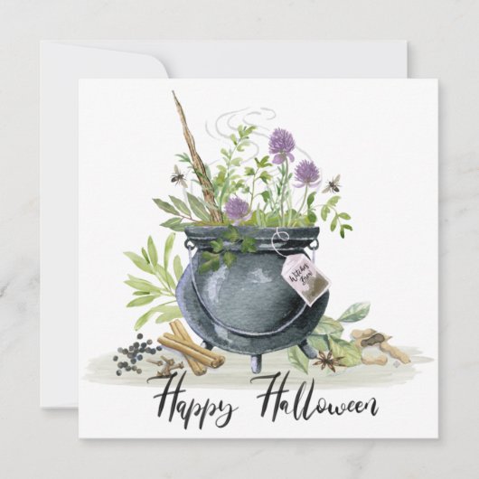Moderne vintage Halloween ketel recept 1 (Voorkant)