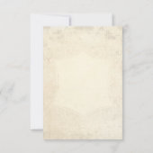 Moderne Vintage Kant Thee Gebruind Hydrangea en Ro Kaart (Achterkant)