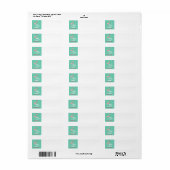 MODERNE VINTAGE KERSTMIS FLAMINGO ETIKET (Full Sheet)