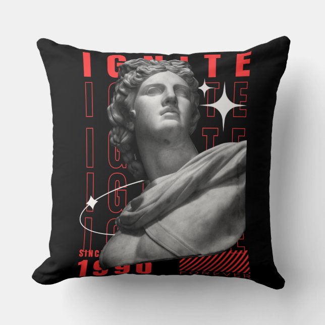 Moderne vintage kussen (Voorkant)