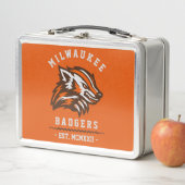 Moderne Vintage Milwaukee Badgers Est. Oranje (In situ)