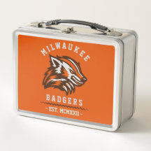 Moderne Vintage Milwaukee Badgers Est. Oranje