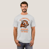 Moderne Vintage Milwaukee Badgers Est. T-shirt (Voorkant volledig)
