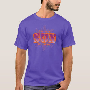 Moderne Vintage Paarse So-Cal Sun T-shirt