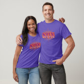 Moderne Vintage Paarse So-Cal Sun T-shirt (Unisex)