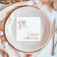 Moderne Vintage "Proost op Kerstmis" Kerstfeest