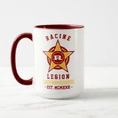 Moderne Vintage Racine Legion Est. Mok (Links)