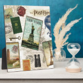 Moderne vintage reizen fotoplaat (Zijkant)