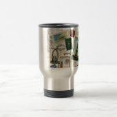 Moderne vintage reizen reisbeker (Center)