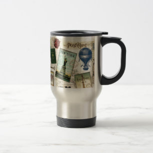 Moderne vintage reizen reisbeker